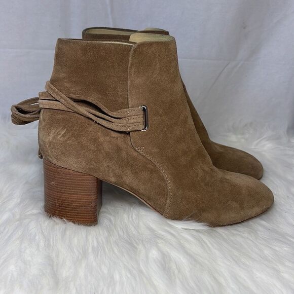 Rag & Bone Dahlia Tan Suede Booties Sz 36.5/US 6.5 - Picture 5 of 9